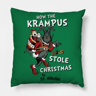 How the Krampus Stole Christmas - Creepy Cute Children's Book Pillow