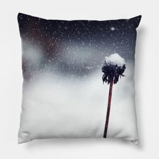 Winter dandelion Pillow