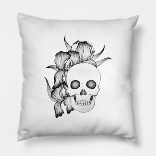 Skull with iris Pillow