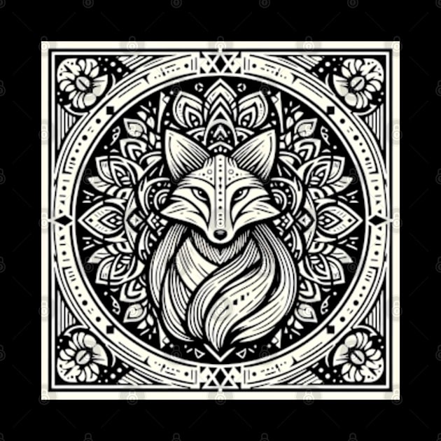 Cute Celtic Fox by Desert Owl Designs