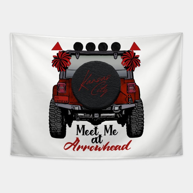 Jeep- Meet Me At Arrowhead Tapestry by Brooke Rae's