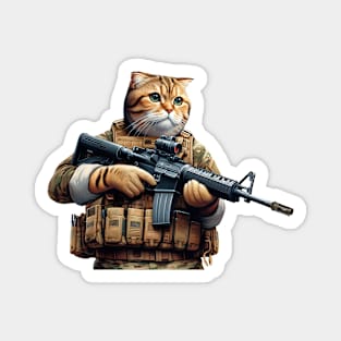 Tactical Cat Magnet