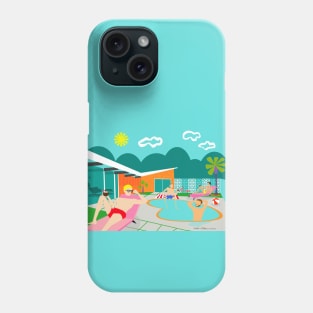 Retro Gay Pool Party Phone Case