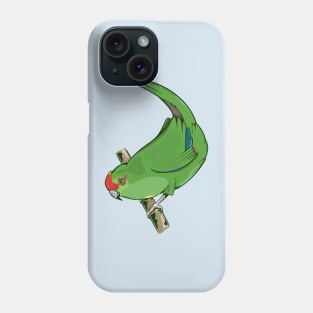 Red-crowned parakeet kakariki Phone Case