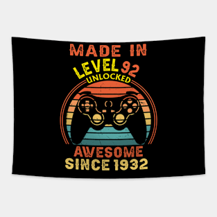 T4681932 Made In Level 92 Unlocked Awesome Since 1932 Tapestry