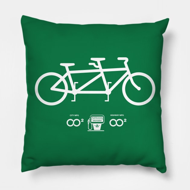 Bike Tandem Infinity MPG Pillow by vo_maria