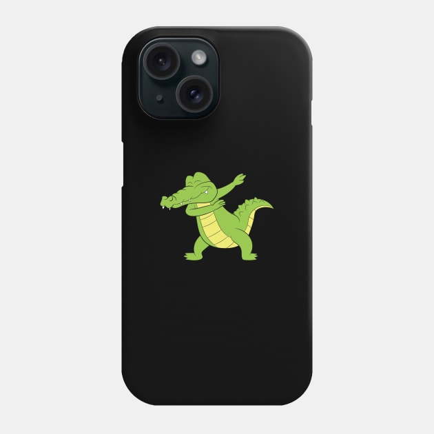 Reptile Shirt | Dabbing Crocodile Aligator Gift Phone Case by Gawkclothing