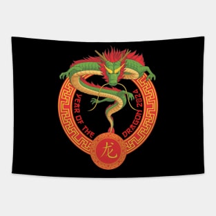 Year Of The Dragon 2024 Lunar Year 2024 Tapestry