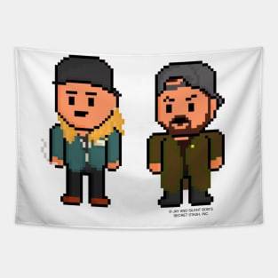 A Mistake and the Chase in 1997 Pixel Jay and Silent Bob Tapestry