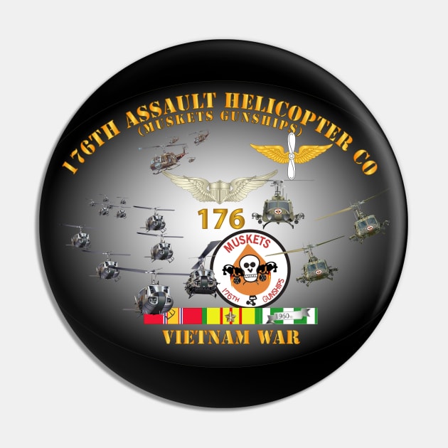 176th Assault Helicopter Co - Muskets - Helo Aslt Pin by twix123844