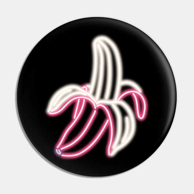 Pink Neon Banana Bar Sign Pin by gkillerb