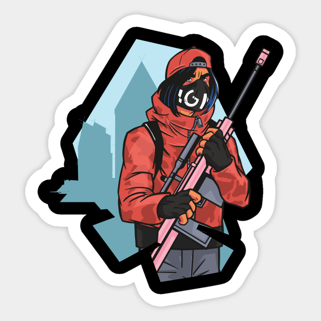 Hoodie Gangsta Man with Gun Weapon Cartoon - Sniper - Sticker | TeePublic Hoodie Gangsta Man with Gun Weapon Cartoon - Sniper - Sticker | TeePublic