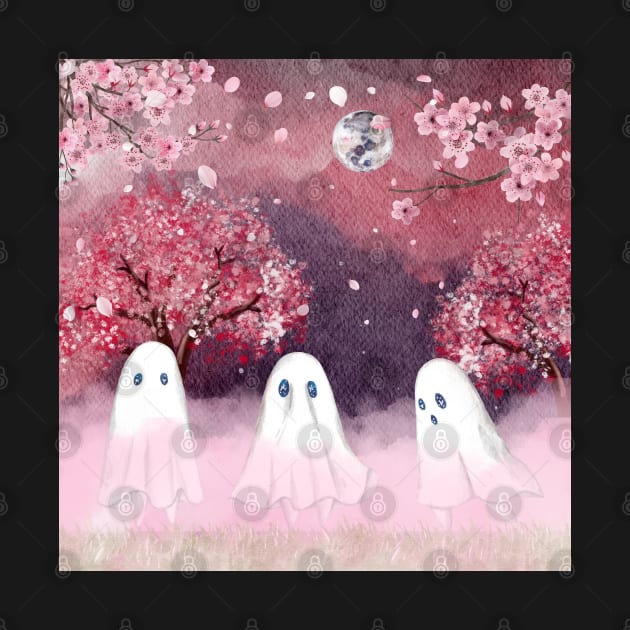 Cherry Blossom Ghosts by LylaLace Studio