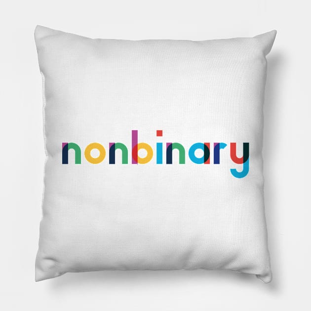 NONBINARY LGBTIQ+ PRIDE COMMUNITY Pillow by revolutionlove