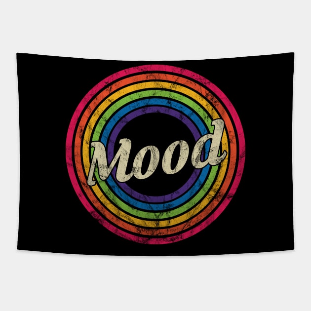 Mood - Retro Rainbow Faded-Style Tapestry by MaydenArt