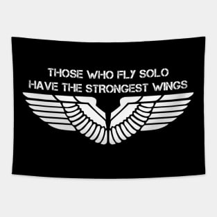 Single Fighter (White) Tapestry