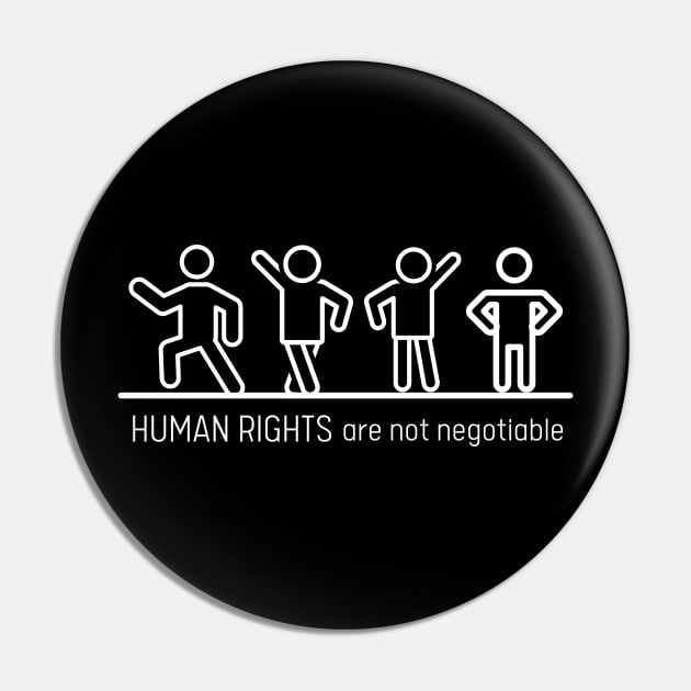 Minimalist Human rights shirt Pin by GROOVYUnit