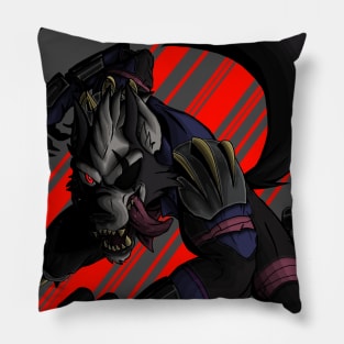 Wolf Bounty Hunter (W/O text) Pillow