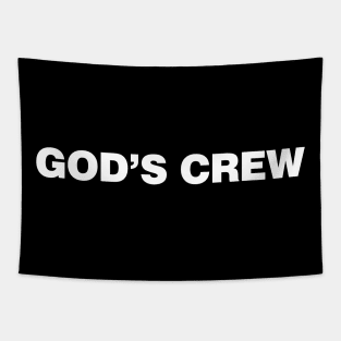 God's Crew | Christian T-shirt, Hoodie and Gifts Tapestry