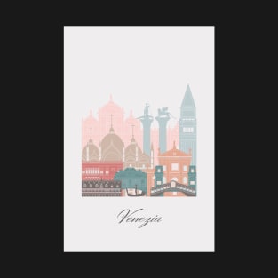 Venice, Italy, map skyline - 01 style T-Shirt