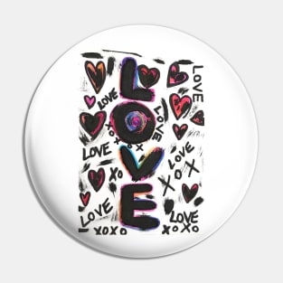 LOVE XOXO Pin