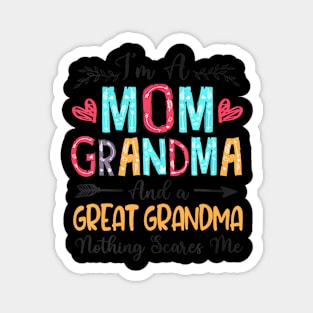 I'm A Mom Grandma And A Great Grandma Mother's Day 2024 Magnet