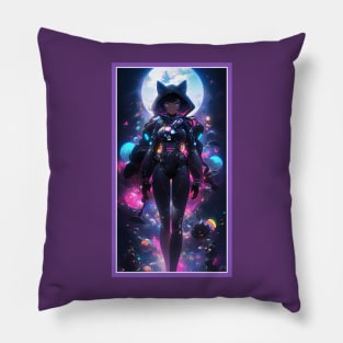 Anime Cute Cat Girl | Sci-Fi Manga Girl Anime Art Pillow