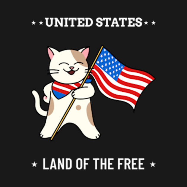 Discover 4th of July Cat - 4th Of July Cat - T-Shirt