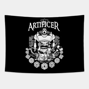 RPG Class Series: Artificer - White Text Tapestry