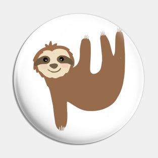 sloth hanging on you Pin