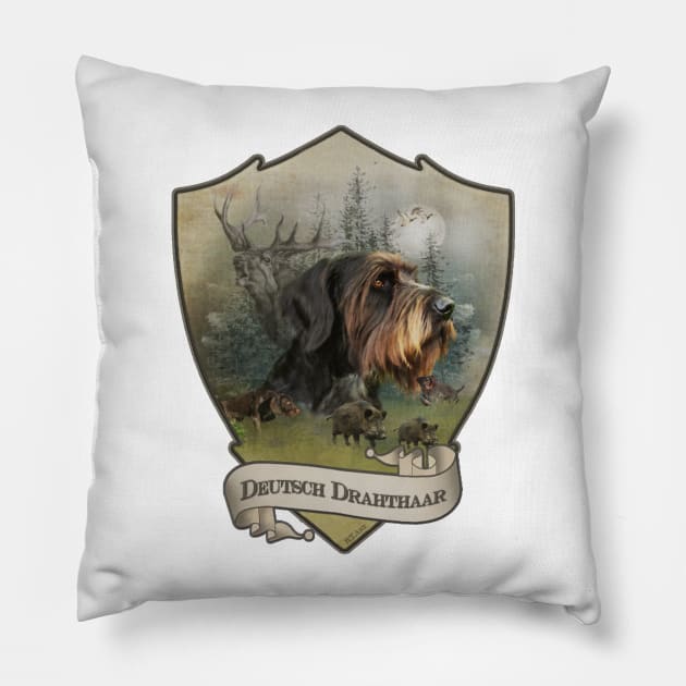 German Wirehaired Pointer, GWP Pillow by German Wirehaired Pointer 