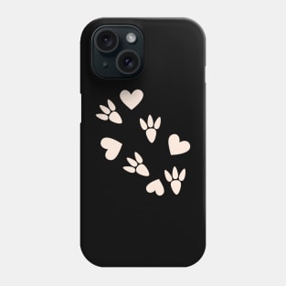 Beautiful Dinosaur Paw Print Phone Case