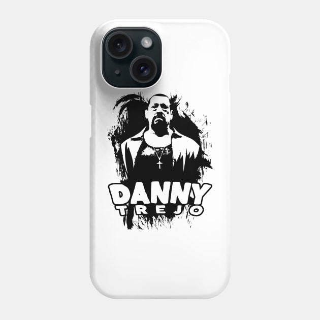 Danny Trejo Digital illustration design Phone Case by Color-Lab