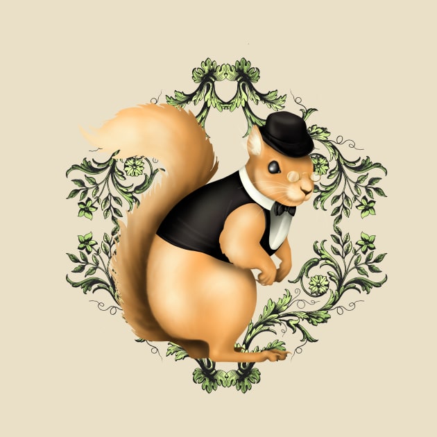 Gentleman Squirrel by CatAstropheBoxes