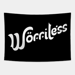 Worriless Motivation Typography Tapestry