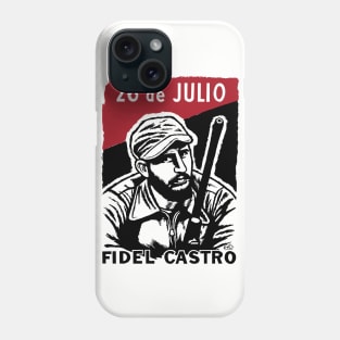 26 de Julio Fidel Castro - Cuban Revolution, Historical, Propaganda, Communist Phone Case