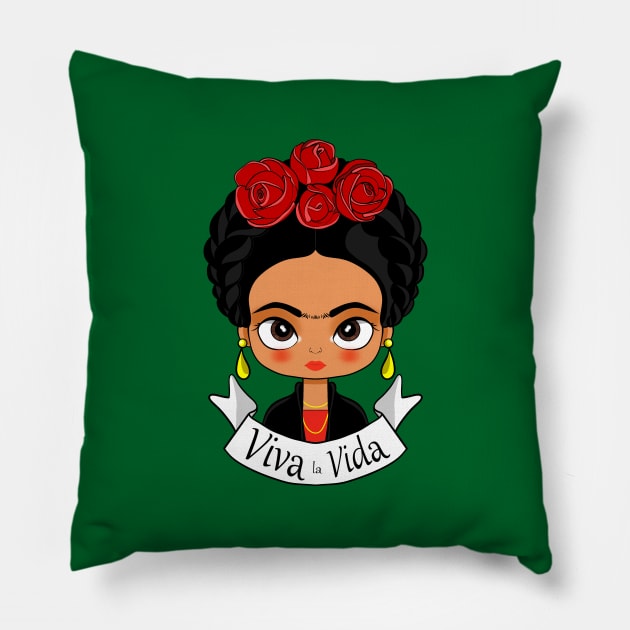 VIVA LA VIDA Pillow by MAYRAREINART