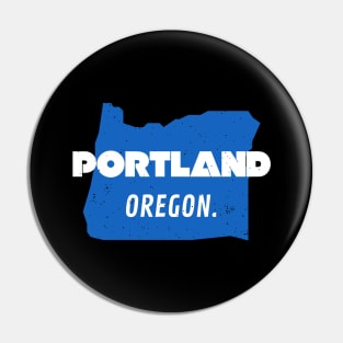 Portland Oregon State Map USA Pride Pin