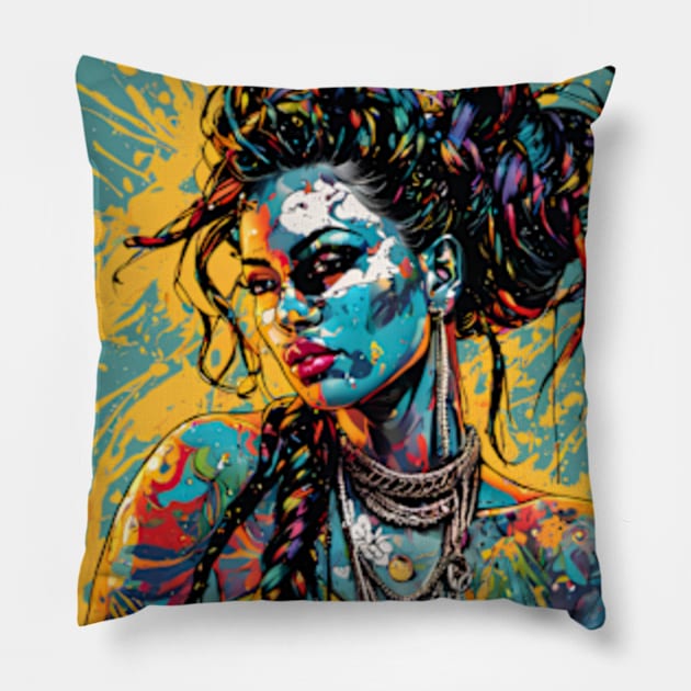 Portrait 103 Pillow by amoxes