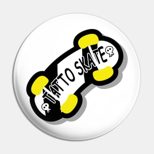 Skateboard sport illustration Pin