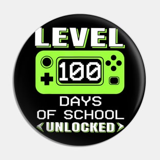 Video Gamer Student 100Th Day Teacher 100 Days Of School Pin