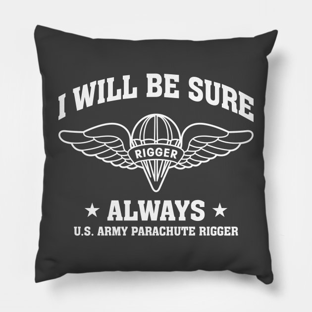 Mod.6 Parachute Rigger airborne army Pillow by parashop