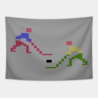 Pixel Hockey Tapestry