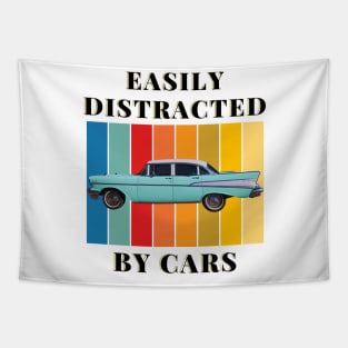 Easily Distracted by Cars Tapestry