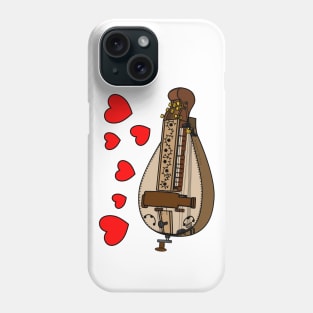 Valentines Hurdy Gurdy Gurdyist Wedding Musician Phone Case