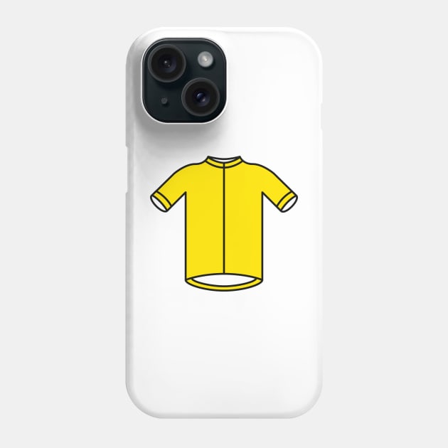 Yellow Leaders Cycling Jersey Phone Case by Radradrad