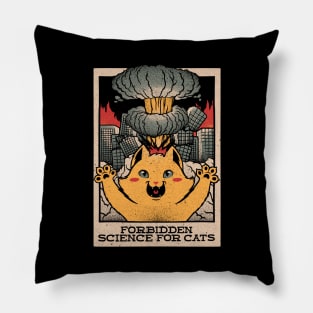 Forbidden Science For Cats by Tobe Fonseca Pillow