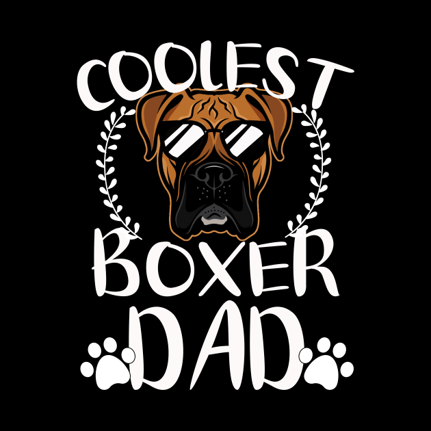 Glasses Coolest Boxer Dog Dad by mlleradrian