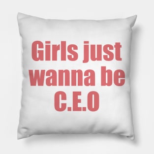 female entrepreneur boss lady Pillow