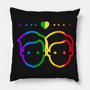 Gay Rainbow Color Men Pillow